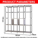Udear Canvas Portable Large Wardrobe - Sturdy & Spacious Storage