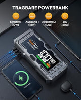 Yaberauto Ya100 6000A Car Jump Starter - Portable Power For 10.0L Petrol & 9.0L Diesel