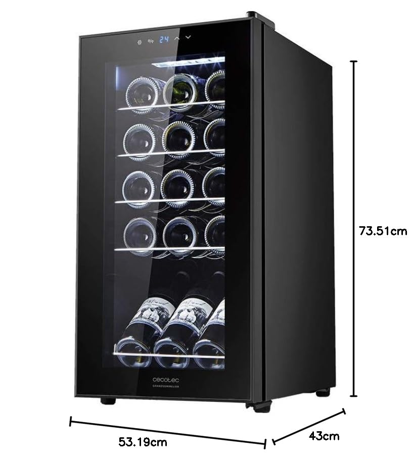 Cecotec Wine Cellar Grandsommelier 1500 - Silent Performance