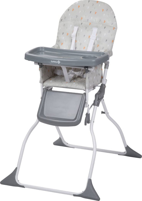 Safety 1st Keeny Baby High Chair in Warm Grey, compact and foldable design