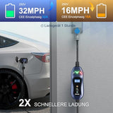 Evfuel Type 2 Portable Ev Charging Cable - 32A Adjustable Current