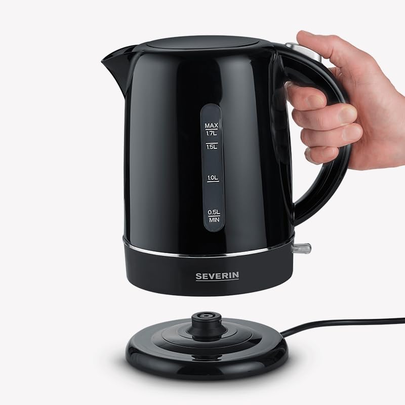 Severin Kettle 1.7 L - Compact Electric Kettle With Anti-Limescale Filter