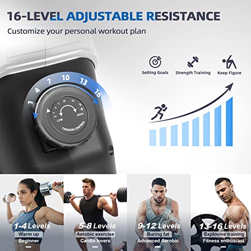 Neezee Rowing Machine With 16 Levels Of Resistance For Home Gym