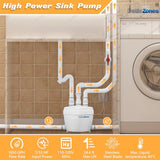 Patio Zone Advanced Utility Sink Pump-Pro - Compact Drain Pump For Waste Water Removal