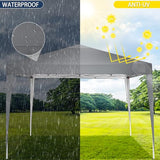 Tooluck Folding Gazebo 3X3M With Sandbags - Waterproof & Adjustable
