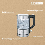 Severin Mini Glass Kettle 0.5 L - Compact & Powerful Design