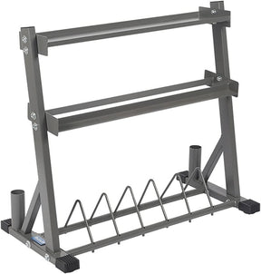 NOALED Multi-Layer Metal Dumbbell Rack - A-Frame Design