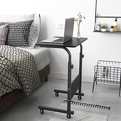 Dlandhome Laptop Stand - Adjustable Height With Movable Wheels For Comfort