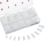 MELLIEX Natural Acrylic French False Nail Tips - 500 Pieces