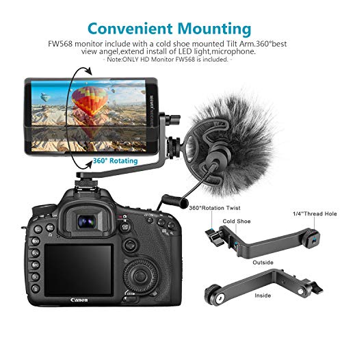 Neewer Fw568 5.5-Inch Camera Monitor For Canon, Nikon, Sony - Full Hd Clarity
