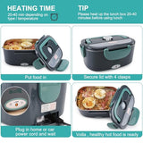 Budth Electric Lunch Box - Portable Food Warmer For Cars & Offices - Enjoy Warm Meals Anywhere