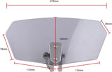 Generic Adjustable Motorcycle Windscreen Wind Deflector - ABS construction