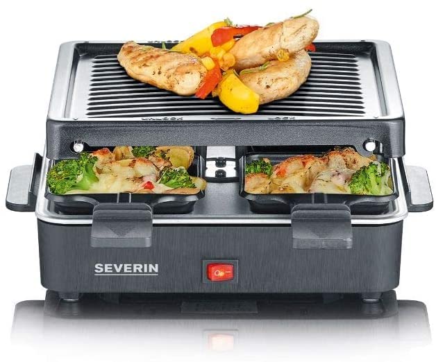 Severin Mini Raclette Grill For 4 Persons - Safe And Compact Design