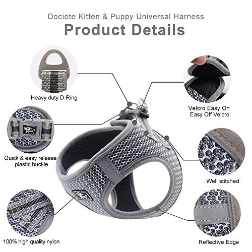 Dociote No Pull Dog Harness For Small Dogs - Soft, Breathable & Reflective