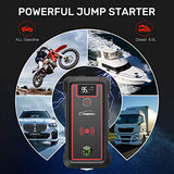 Yaber Car Jump Starter 2500A Peak - Portable Wireless Charger & Led Flashlight