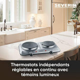 Severin Dk 1014 Hot Plate - Adjustable Temperature Control For Quick Heating