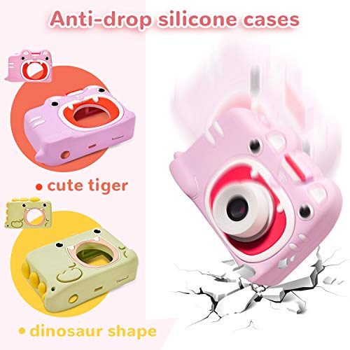 Ohuhu Girls Camera Toy With 16Gb Sd Card - 18Mp Hd Fun