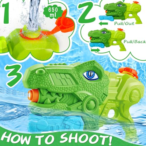 Zlpbao Children'S Water Pistol - Dinosaur Water Gun With 10M Range