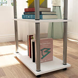 Sogesfurniture Desk With 2 Shelves - Space-Saving & Durable