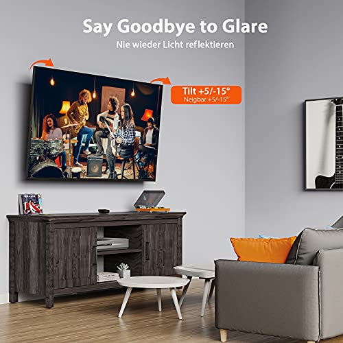 Perlegear Tv Wall Bracket For 26-55 Inch Tvs - Ultra Slim With Tilt Feature
