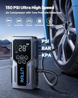 Utrai Portable Car Jump Starter With Air Compressor - 4000A Peak Power