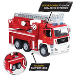 Driven By Battat Big Fire Truck Toy With Ladder - Real Water Pump