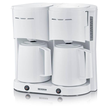 Severin KA 9314 Drip Coffee Maker in white with a 1L capacity