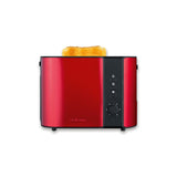 Severin AT 2217 Toaster in Metallic Red with stainless steel finish