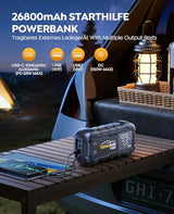 Yaberauto Ya60 Power Bank Jump Starter - 6000A Peak Current, Fast Charging