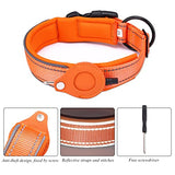 Ppbond Reflective Dog Collar With Airtag Holder - Comfortable & Safe