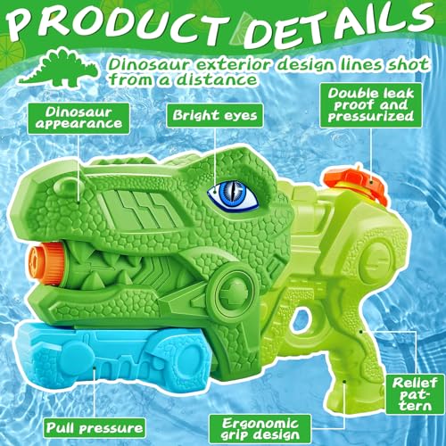 Zlpbao Children'S Water Pistol - Dinosaur Water Gun With 10M Range