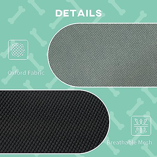 Pawhut Elevated Dog Bed With Canopy For Medium Dogs - Cool & Comfortable
