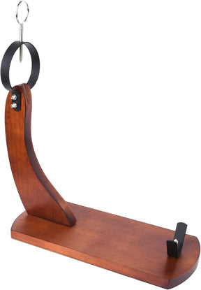 GourmetCut Wooden Ham Holder - Wood with Non-Slip Pads