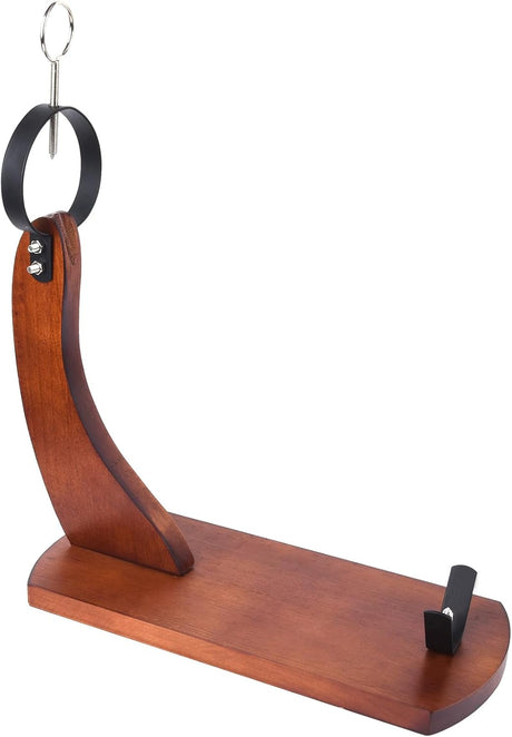 GourmetCut Wooden Ham Holder - Wood with Non-Slip Pads