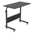 soges Adjustable Mobile Table in black, featuring a modern design and adjustable height for convenience.