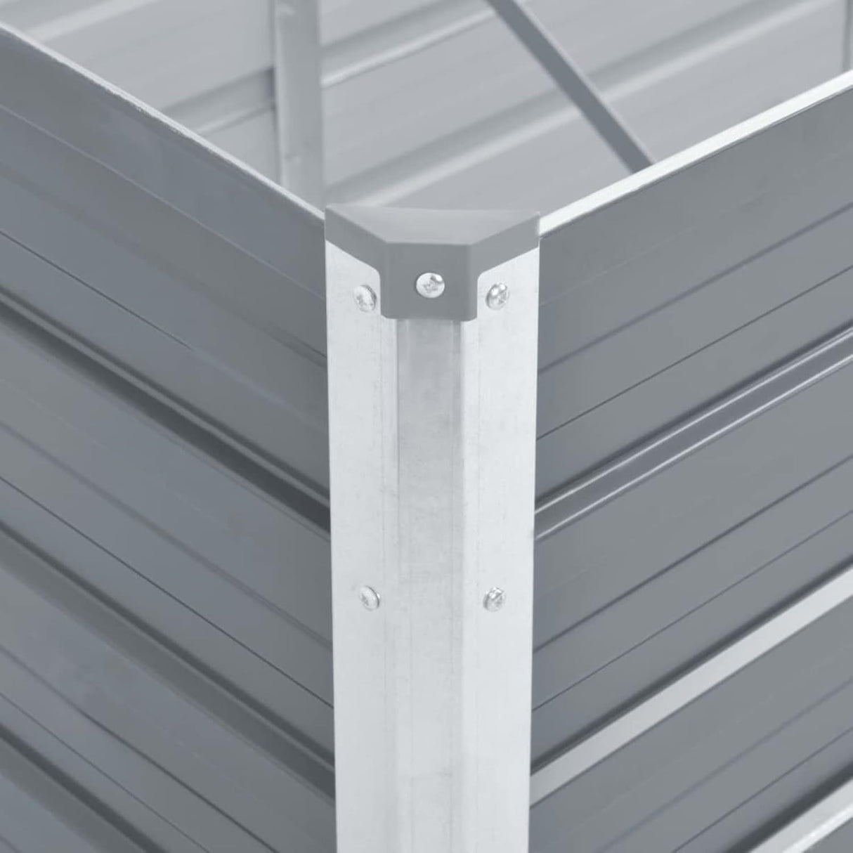 vidaXL Galvanised Steel Garden Planter, 100x40x45cm