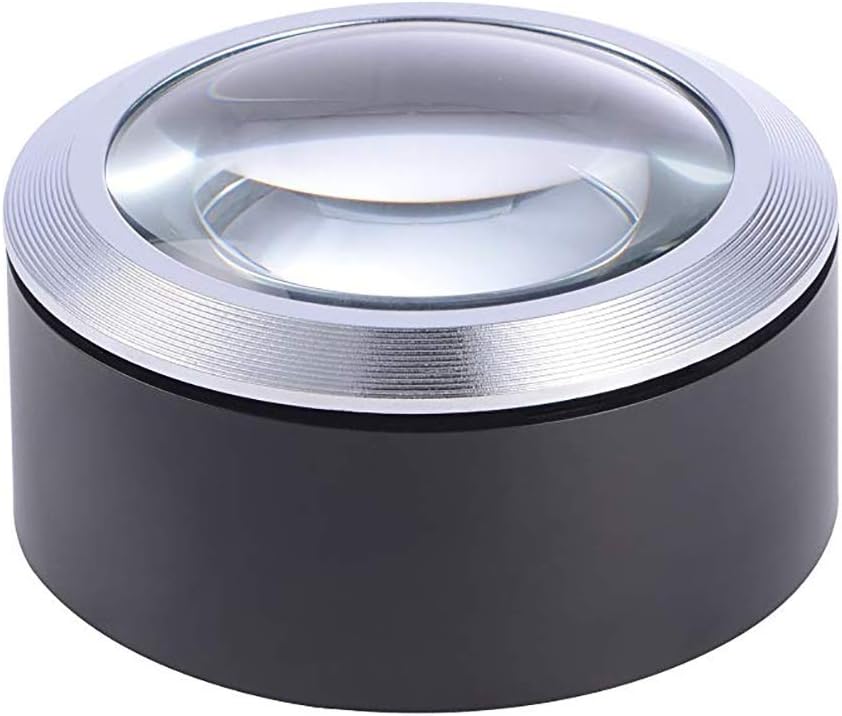Unbranded Desktop Magnifying Glass with LEDs and Protective Case