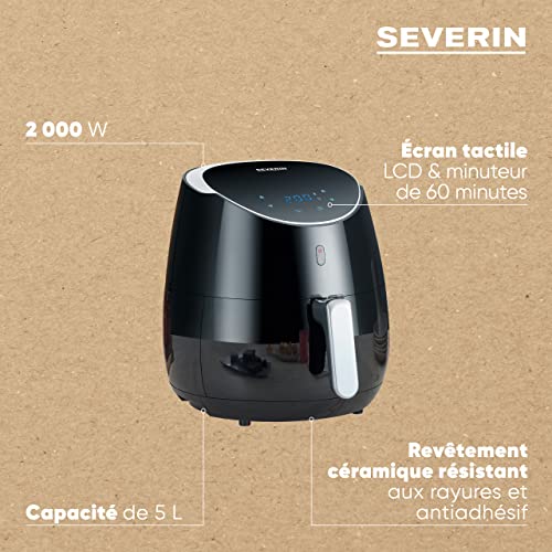 Severin Xxl Hot Air Fryer - 5L Capacity, Oil-Free Cooking