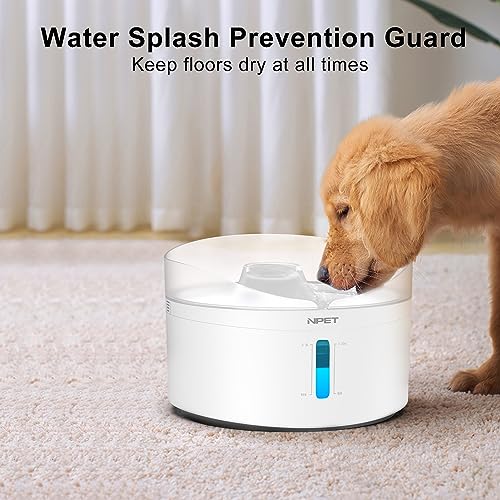 Npet Df20 Dog Water Fountain With Adjustable Brightness & Water Pump For Medium Pets