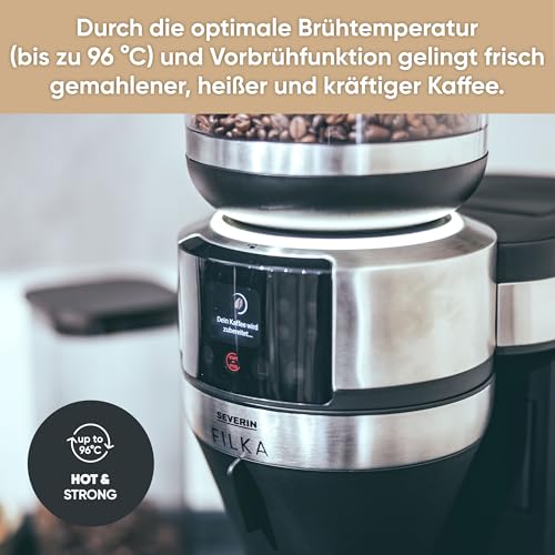 Severin Filka Ka 4852 Fully Automatic Coffee Machine - 5-In-1 With Grinder
