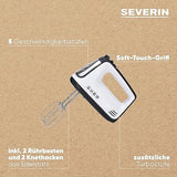 Severin Hand Mixer With Spiral Cable - 400W Power & Turbo Boost
