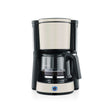 Severin KA 9575 Filter Coffee Maker in beige and black with glass jug and drip stop feature