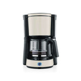 Severin KA 9575 Filter Coffee Maker in beige and black with glass jug and drip stop feature