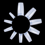 MELLIEX Natural Acrylic French False Nail Tips - 500 Pieces