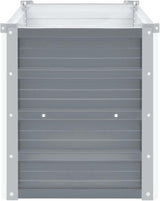 vidaXL Galvanised Steel Garden Planter, 100x40x45cm