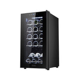 Cecotec GrandSommelier 1500 Wine Cellar in black with stainless steel shelves