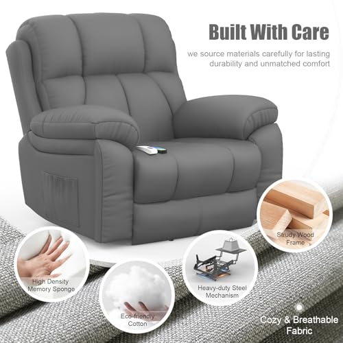 Yonisee Lift Chair Recliner With Massage & Heat For Ultimate Relaxation