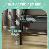 Pawhut Elevated Dog Bed With Canopy For Medium Dogs - Cool & Comfortable