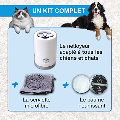 Fennitti Paw Cleaning Kit For Dogs And Cats With Silicone Brush, Balm And Towel - Cleans Paws Easily