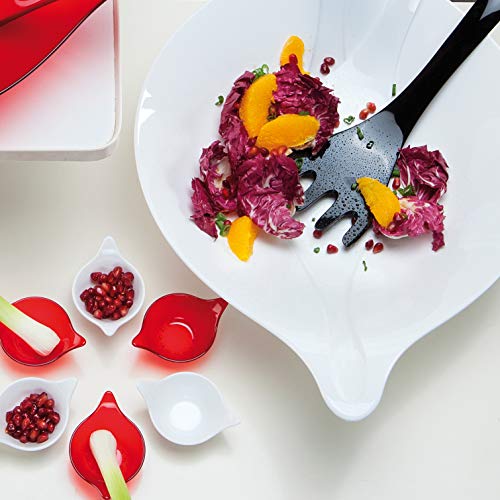 Koziol Leaf Xl+ Extra Large Plus Salad Bowl With Servers - Eco-Friendly Design